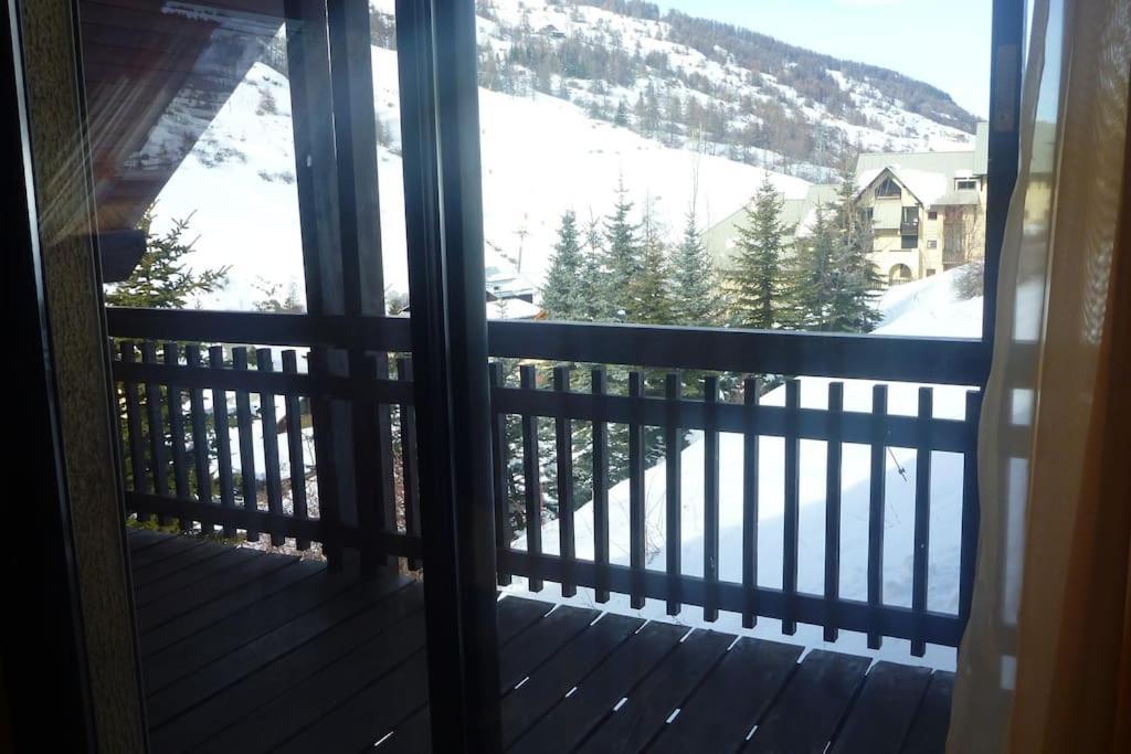Апартаменты Duplex Avec Belle Terrasse Au Pied Des Pistes Вар Экстерьер фото
